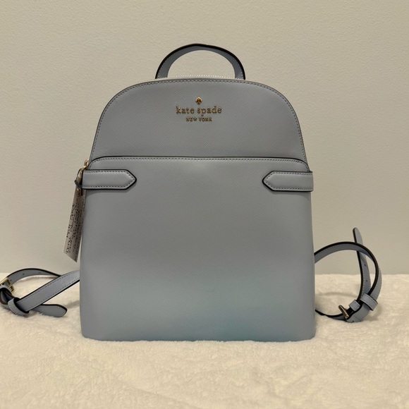 kate spade Handbags - Kate Spade Dome Stacie Saffiano Leather Sky Blue Backpack NWOT’s